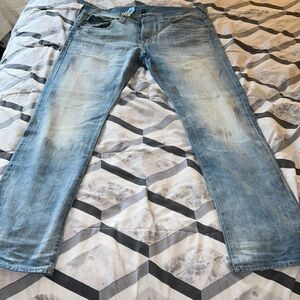 True religion, jeans, size 38 blue with a ash accent look in excellent condition